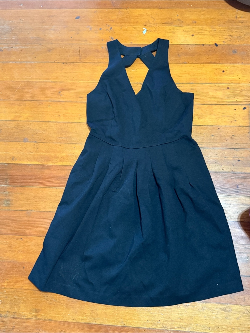 Classic Black Sleeveless Fit-and-Flare Dress